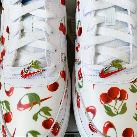 🍒 Nike women Air Force 1 cherry white shoes - Picture 4 of 4